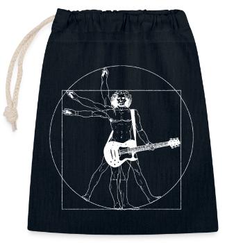 style Da Vinci Rock - Homme Musique Festival - Closable cotton gift bag (25x30cm) - navy - Front