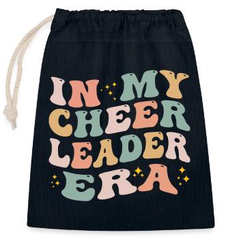 In My Cheer Leader Era - Sac cadeau en coton avec cordon (25 x 30 cm) - bleu marine - Devant