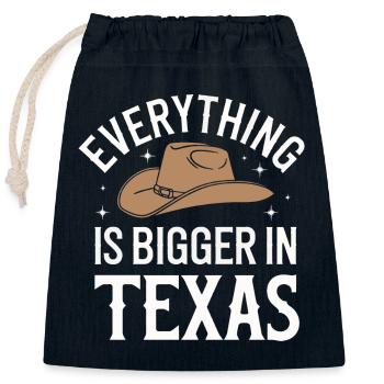 Texas State Texans Texas - Closable cotton gift bag (25x30cm) - navy - Front