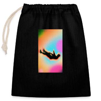 Cant` feel myself no more - Closable cotton gift bag (25x30cm) - black - Front