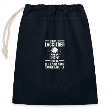 Autolackierer Fahrzeuglackierer Lackierer - Verschließbarer Geschenkbeutel aus Baumwolle (25x30cm) - Navy - Vorne