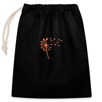 Monter à cheval - Sac cadeau en coton avec cordon (25 x 30 cm) - noir - Devant