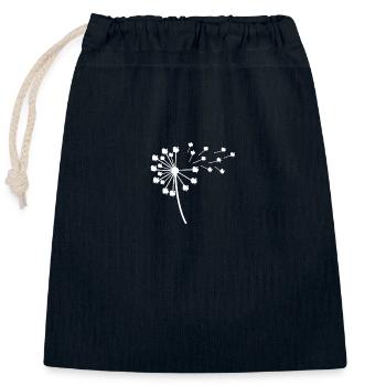 Poulets Coq Dinde - Sac cadeau en coton avec cordon (25 x 30 cm) - bleu marine - Devant