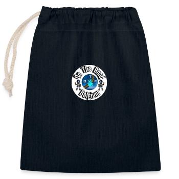 On The Road 02 - Sac cadeau en coton avec cordon (25 x 30 cm) - bleu marine - Devant
