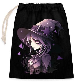 Dark Fashion with a Touch of Witchcraft Art - Closable cotton gift bag (25x30cm) - black - Front