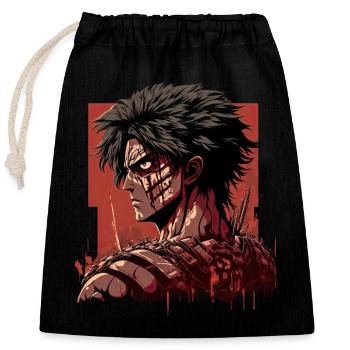 Post-Apocalyptic: The Survival Battle - Closable cotton gift bag (25x30cm) - black - Front