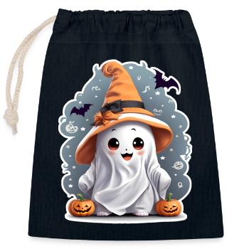 Ghosti - Verschließbarer Geschenkbeutel aus Baumwolle (25x30cm) - Navy - Vorne