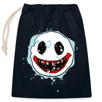 Halloween maske - Verschließbarer Geschenkbeutel aus Baumwolle (25x30cm) - Navy - Vorne