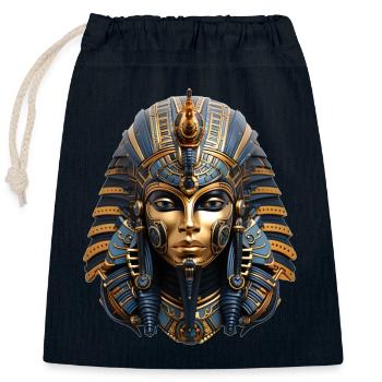Osiris, symbol of death and rebirth - Closable cotton gift bag (25x30cm) - navy - Front