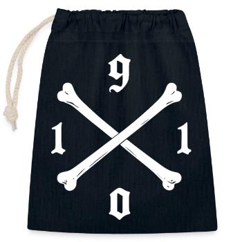 1910 hamburg Fußball Fan piraten Tasche, Tasse - Verschließbarer Geschenkbeutel aus Baumwolle (25x30cm) - Navy - Vorne