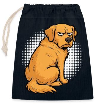 Golden Retriever Goldie Goldiebesitzer Goldies - Verschließbarer Geschenkbeutel aus Baumwolle (25x30cm) - Navy - Vorne