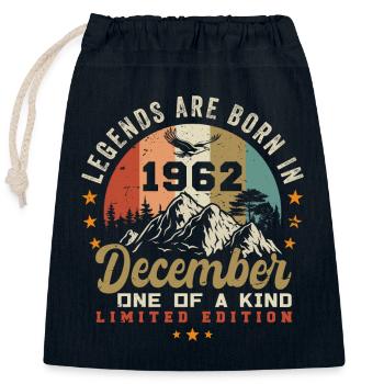 Les Légendes ont été publiées en décembre 1962 - Retro 1962 - Sac cadeau en coton avec cordon (25 x 30 cm) - bleu marine - Devant