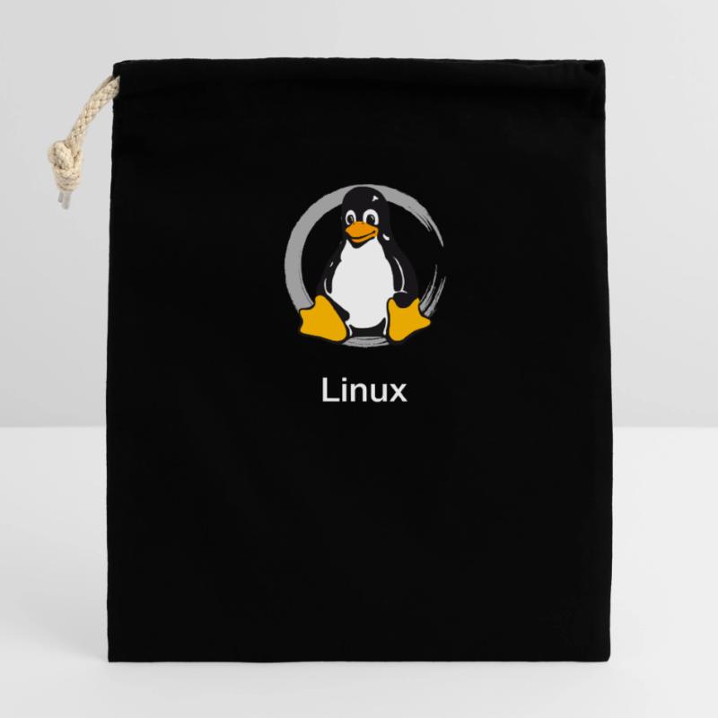 Pc computer Pinguin nerd geek Programmierer Admin Verschließbarer Geschenkbeutel aus Baumwolle (25x30cm)