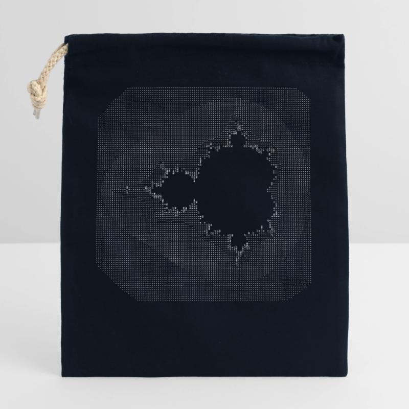 nerd mandelbrot ascii code programmer pc hacker IT Verschließbarer Geschenkbeutel aus Baumwolle (25x30cm)