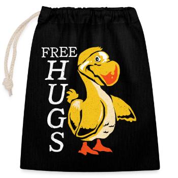 Dodo - Closable cotton gift bag (25x30cm) - black - Front