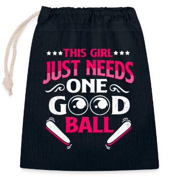 Pinball Pinball Pinball Machine Pinball Lever Game - Closable cotton gift bag (25x30cm) - navy - Front