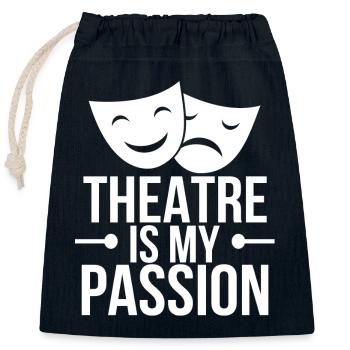 Theater Schauspiel Theaterspiel Schauspielerrin - Verschließbarer Geschenkbeutel aus Baumwolle (25x30cm) - Navy - Vorne