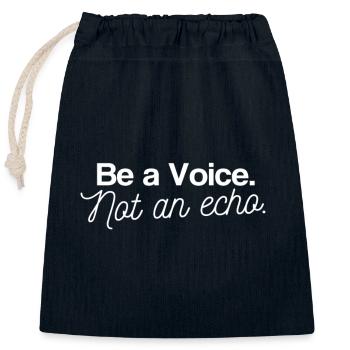 Funny sayings - Closable cotton gift bag (25x30cm) - navy - Front