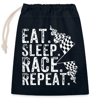 Motorsport Autorennen Rennsport Sportwagen Tuning - Verschließbarer Geschenkbeutel aus Baumwolle (25x30cm) - Navy - Vorne