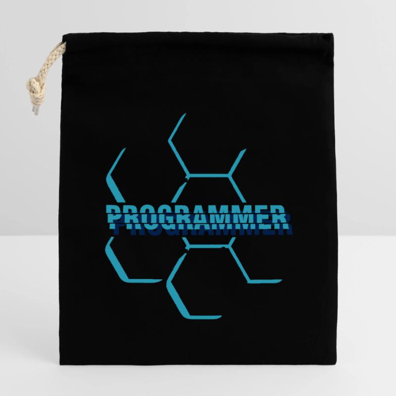 Computer programmer - Programmierer Verschließbarer Geschenkbeutel aus Baumwolle (25x30cm)