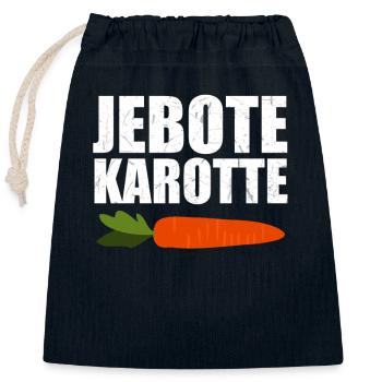 Carotte Jebote Yugo Balkans Croatie Yougoslavie - Sac cadeau en coton avec cordon (25 x 30 cm) - bleu marine - Devant