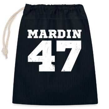 Mardin 47 Turkey Kurdish Turkish Turk Turkiye - Closable cotton gift bag (25x30cm) - navy - Front