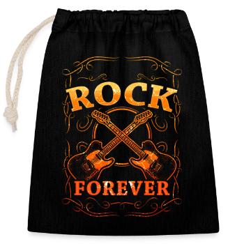 Rock Legende Rock and Roll Musik Gitarren Geschenk - Verschließbarer Geschenkbeutel aus Baumwolle (25x30cm) - Schwarz - Vorne