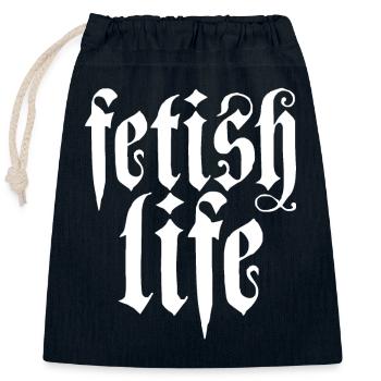 Fetish Life - Fetish - Closable cotton gift bag (25x30cm) - navy - Front