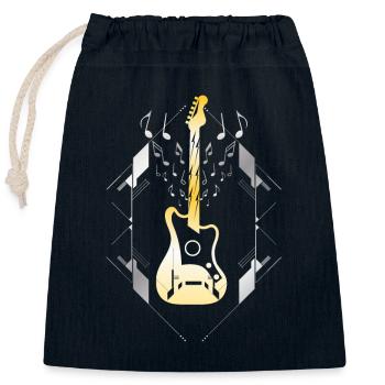 Groupe de rock - Sac cadeau en coton avec cordon (25 x 30 cm) - bleu marine - Devant