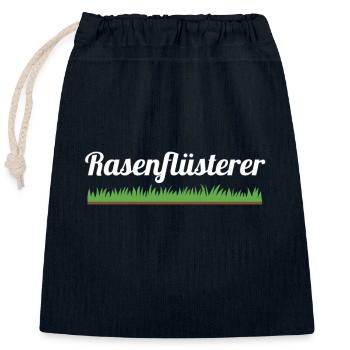 Rasenflüsterer Rasen mähen Gras Rasen Platzwart - Verschließbarer Geschenkbeutel aus Baumwolle (25x30cm) - Navy - Vorne