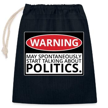 Politk Politiker Presidentschaftwahl Amerika Usa - Verschließbarer Geschenkbeutel aus Baumwolle (25x30cm) - Navy - Vorne