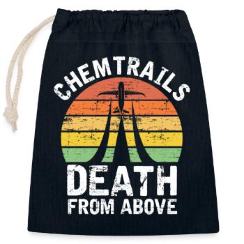 Chemtrails Conspiracy theory Verschwörung Theorie - Verschließbarer Geschenkbeutel aus Baumwolle (25x30cm) - Navy - Vorne