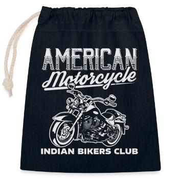 Motorradfahrer Geschenke - Verschließbarer Geschenkbeutel aus Baumwolle (25x30cm) - Navy - Vorne