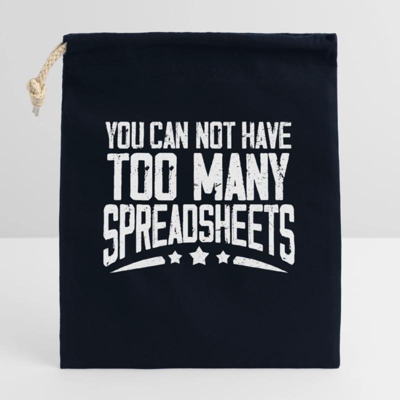 Spreadsheet Legend Tabelle Buchhalter Controller Verschließbarer Geschenkbeutel aus Baumwolle (25x30cm)
