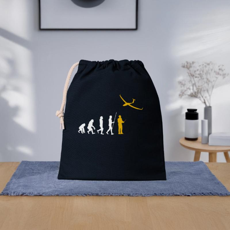 Evolution RC Planeur commandé à distance Modéliser Sac cadeau en coton avec cordon (25 x 30 cm)
