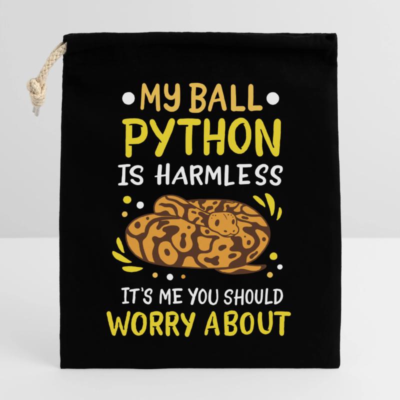 Ball Python Verschließbarer Geschenkbeutel aus Baumwolle (25x30cm)