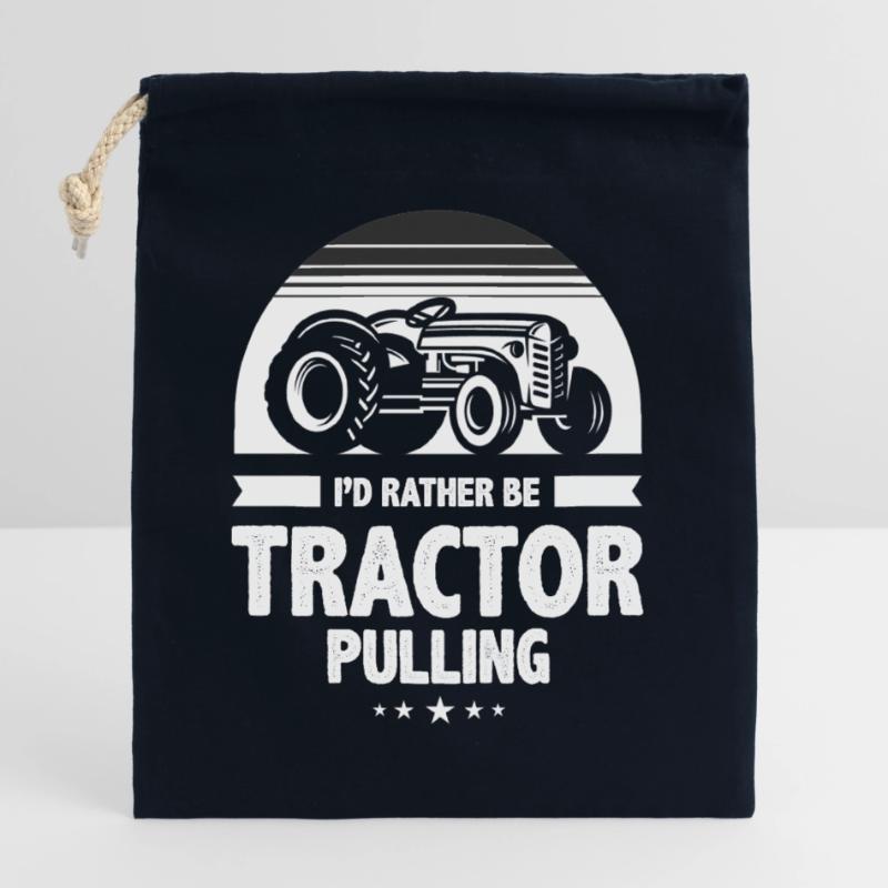 tractor pulling, tractor pulling tractors, Closable cotton gift bag (25x30cm)