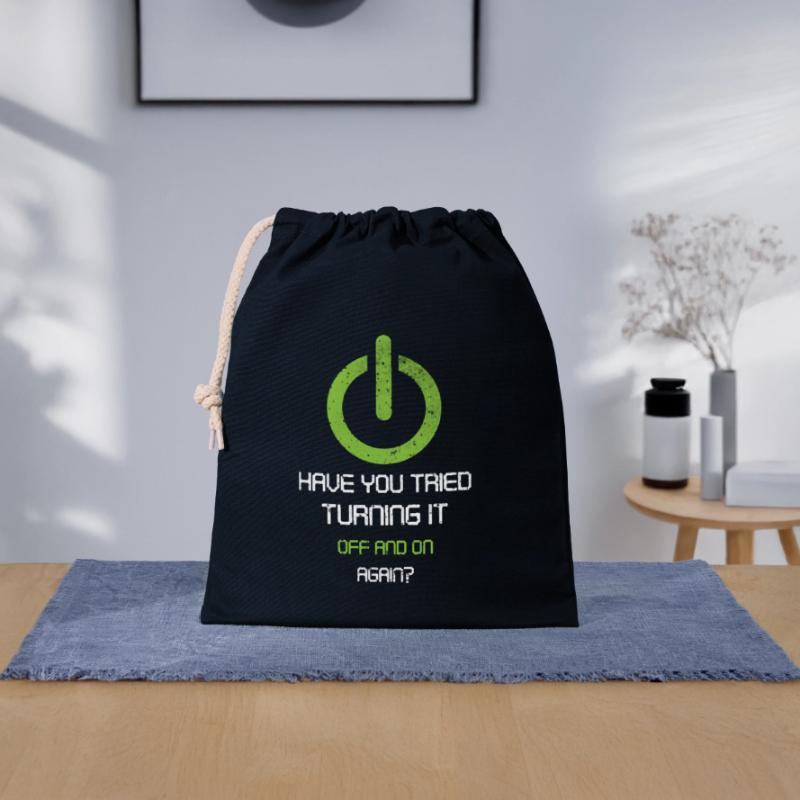 tech, tech desk, developer, Sac cadeau en coton avec cordon (25 x 30 cm)