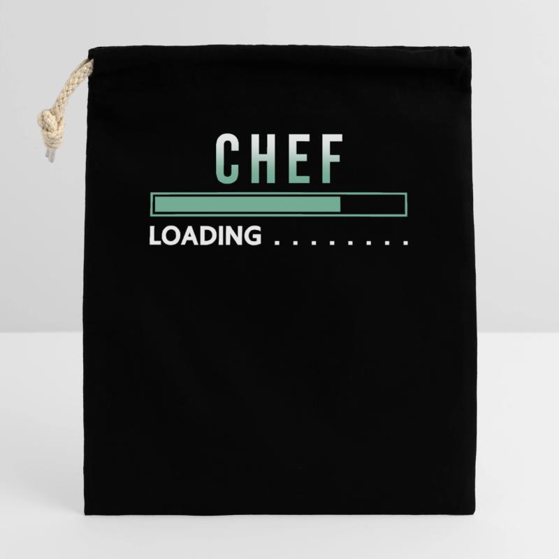 Cuistot loading cadeau d’obstructif Sac cadeau en coton avec cordon (25 x 30 cm)