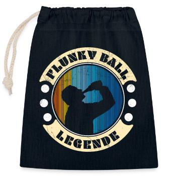 Flunky Ball Legende lustiges Trinkspiel Motiv - Verschließbarer Geschenkbeutel aus Baumwolle (25x30cm) - Navy - Vorne