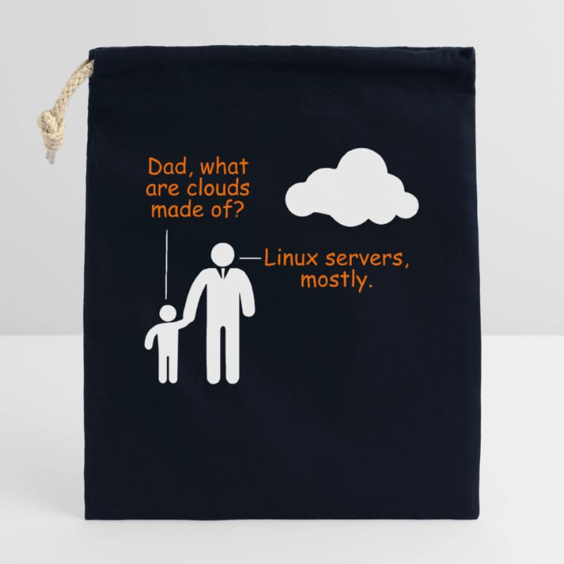 Linux Server Witz Informatiker Humor Software Verschließbarer Geschenkbeutel aus Baumwolle (25x30cm)