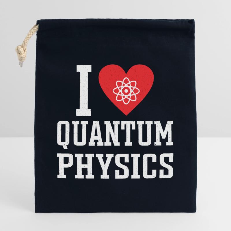 Quantum Physics Physics Physicist science quantum Closable cotton gift bag (25x30cm)