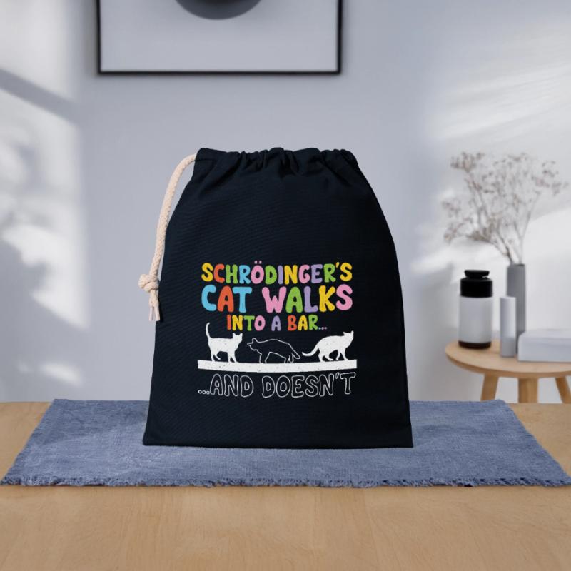 Quantum Physics Physics Physicist science quantum Closable cotton gift bag (25x30cm)