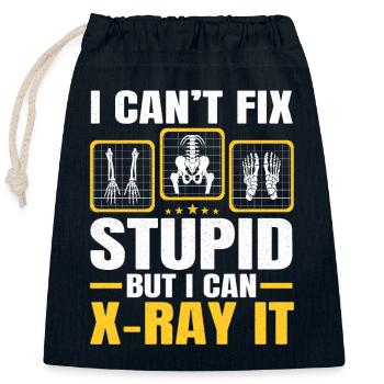 Radiologist RAD Technician Xray Tech Radiology - Closable cotton gift bag (25x30cm) - navy - Front