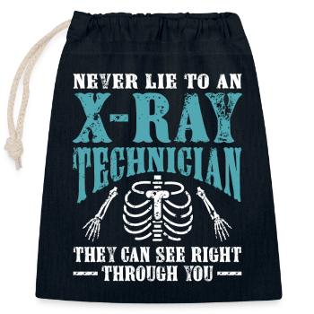 Radiologe RAD Technician Xray Tech Radiologie - Verschließbarer Geschenkbeutel aus Baumwolle (25x30cm) - Navy - Vorne