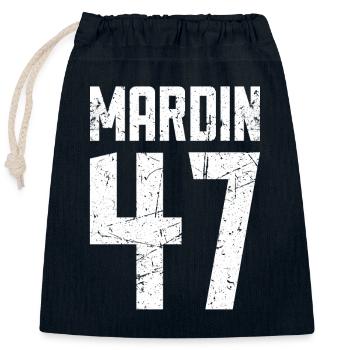Mardin 47 Turkey Turkiye Gift Holiday TR Turk - Closable cotton gift bag (25x30cm) - navy - Front