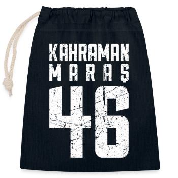 Maras 46 Türkei Turkiye Geschenk Urlaub TR Türk - Verschließbarer Geschenkbeutel aus Baumwolle (25x30cm) - Navy - Vorne