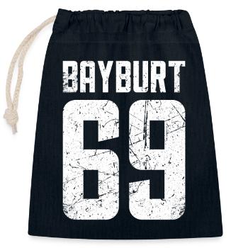 Bayburt 69 Turkey Turkiye Gift Holiday Turk TR - Closable cotton gift bag (25x30cm) - navy - Front