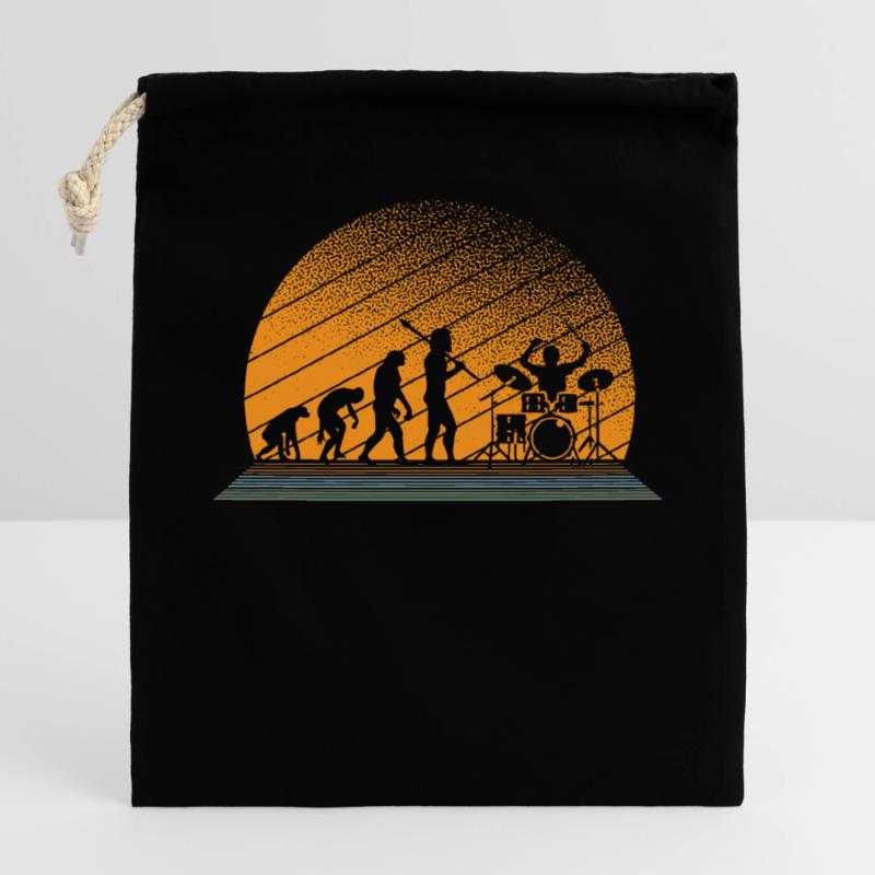 Batteur Drums Evolution Full Moon Stage Sac cadeau en coton avec cordon (25 x 30 cm)