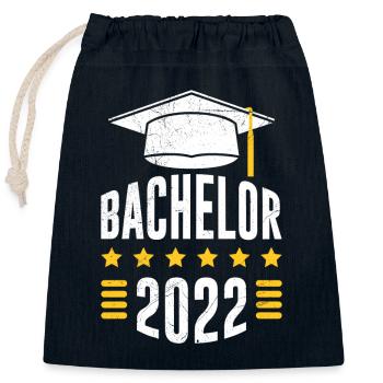 Bachelor 2022 Bachelorabschluss Bachelor - Verschließbarer Geschenkbeutel aus Baumwolle (25x30cm) - Navy - Vorne
